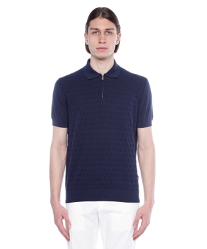 Polo with short sleeves and classic collar