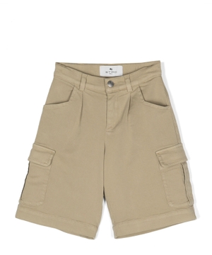 Cargo shorts with embroidery logo