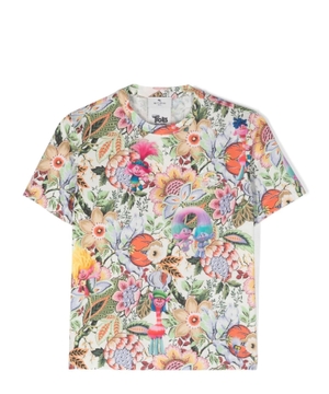 Short sleeve T-shirt with floral print