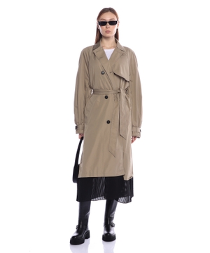 Double-breasted trench coat