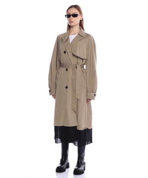 Double-breasted trench coat