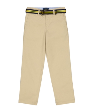 Straight fit trousers with belt