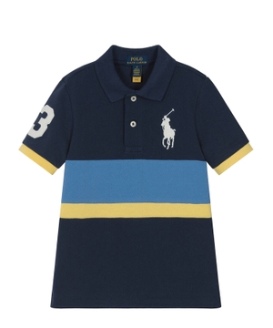 Logo embroidered cotton polo shirt