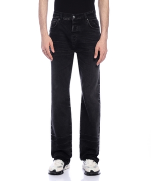 Düz biçimli Release Hem denim şalvar