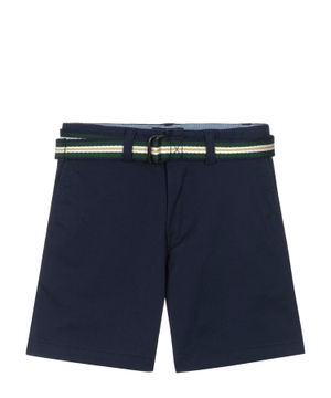 Straight-fit shorts with belt