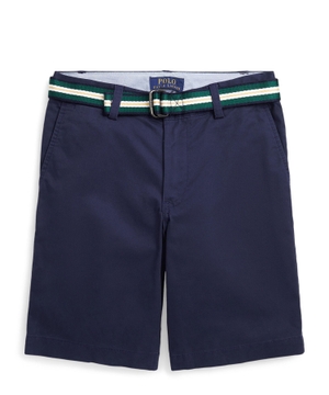 Straight-fit shorts with belt