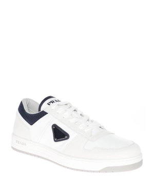 Leather sneakers with logo detail