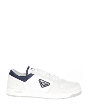 Leather sneakers with logo detail