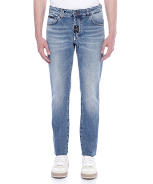 Straight-fit jeans with logo detail