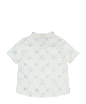 Short sleeve shirt with logo print