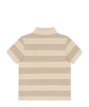 Striped short sleeve polo