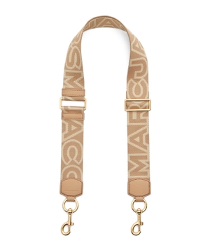 Bag strap with logo lettering