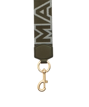 Bag strap with logo lettering