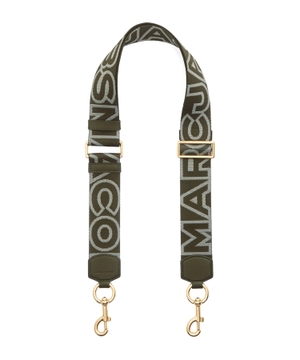 Bag strap with logo lettering