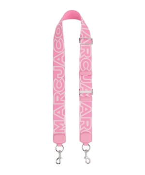 Bag strap with logo lettering