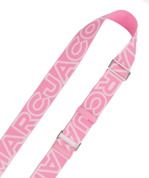 Bag strap with logo lettering