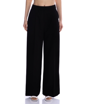 High-waist wide-leg trousers