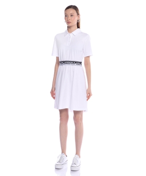 Cotton short sleeve polo dress