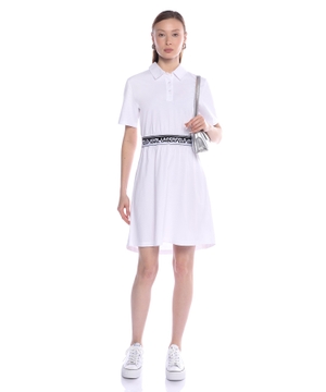 Cotton short sleeve polo dress