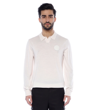 Long sleeve Pregio 5 polo sweater with classic collar