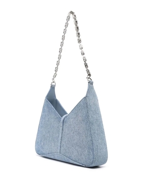 Denim shoulder bag