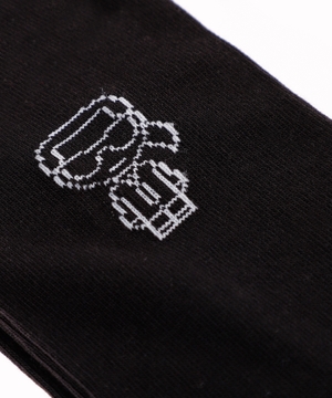 Logo embroidered socks