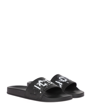 Logo rubber sandals