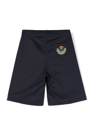 Bermuda shorts with embroidered logo