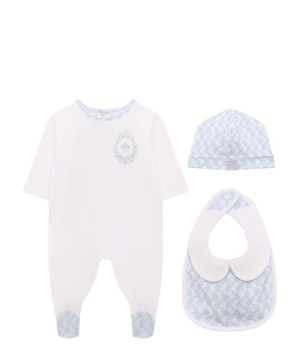 Logo printed babysuit set