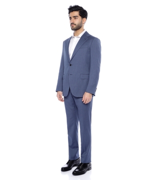 Straight-fit wool suit