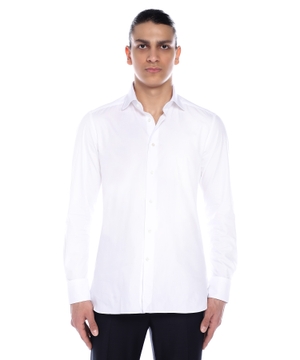 Long sleeve shirt with classic collar