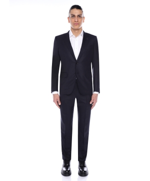 Straight-fit wool suit