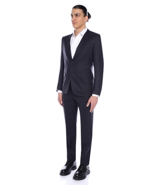 Straight-fit wool suit