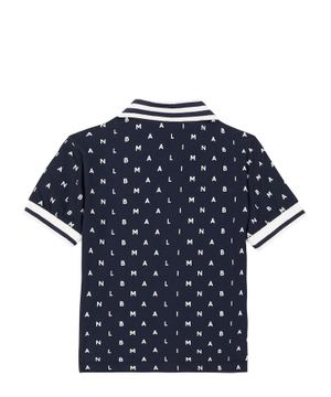 Logo printed short sleeve polo