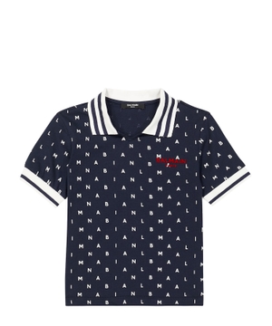 Logo printed short sleeve polo