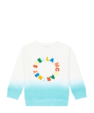 Long sleeve sweatshirt with logo applique