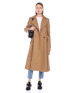 Double breasted trench coat