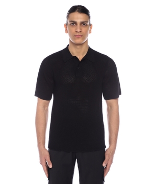 Short sleeve polo with classic collar