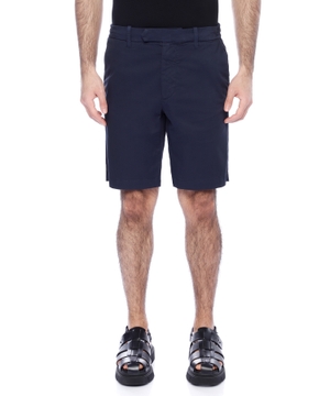 Straight-fit cotton shorts