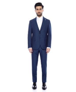 Straight-fit wool suit