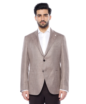 Long sleeve blazer with button fastening