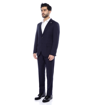 Straight-fit wool suit