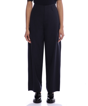 High-waist wide-leg trousers