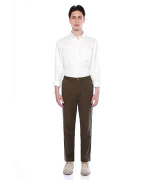 Straight-fit linen trousers