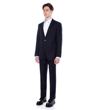 Straight-fit wool suit