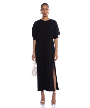 Maxi dress with voluminous sleeves