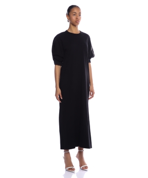 Maxi dress with voluminous sleeves