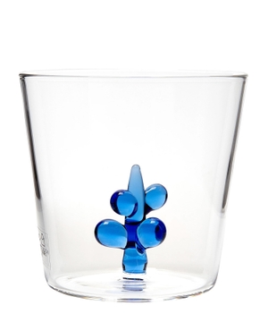 Glass with drop decor
