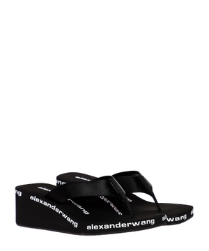 Logo print sandals