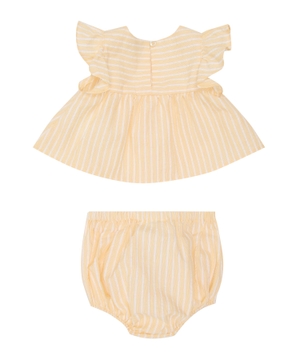 Striped top and shorts set